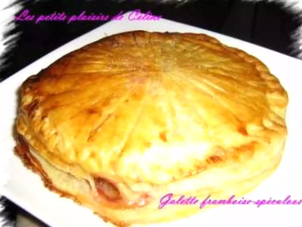 Galette des rois spéculoos framboise - photo 2