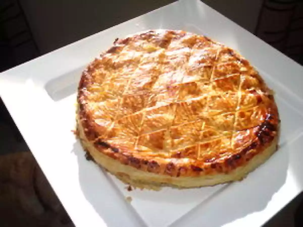 Galette Frangipane Poires et Chocolat fondu + pâte feuilletée inversée