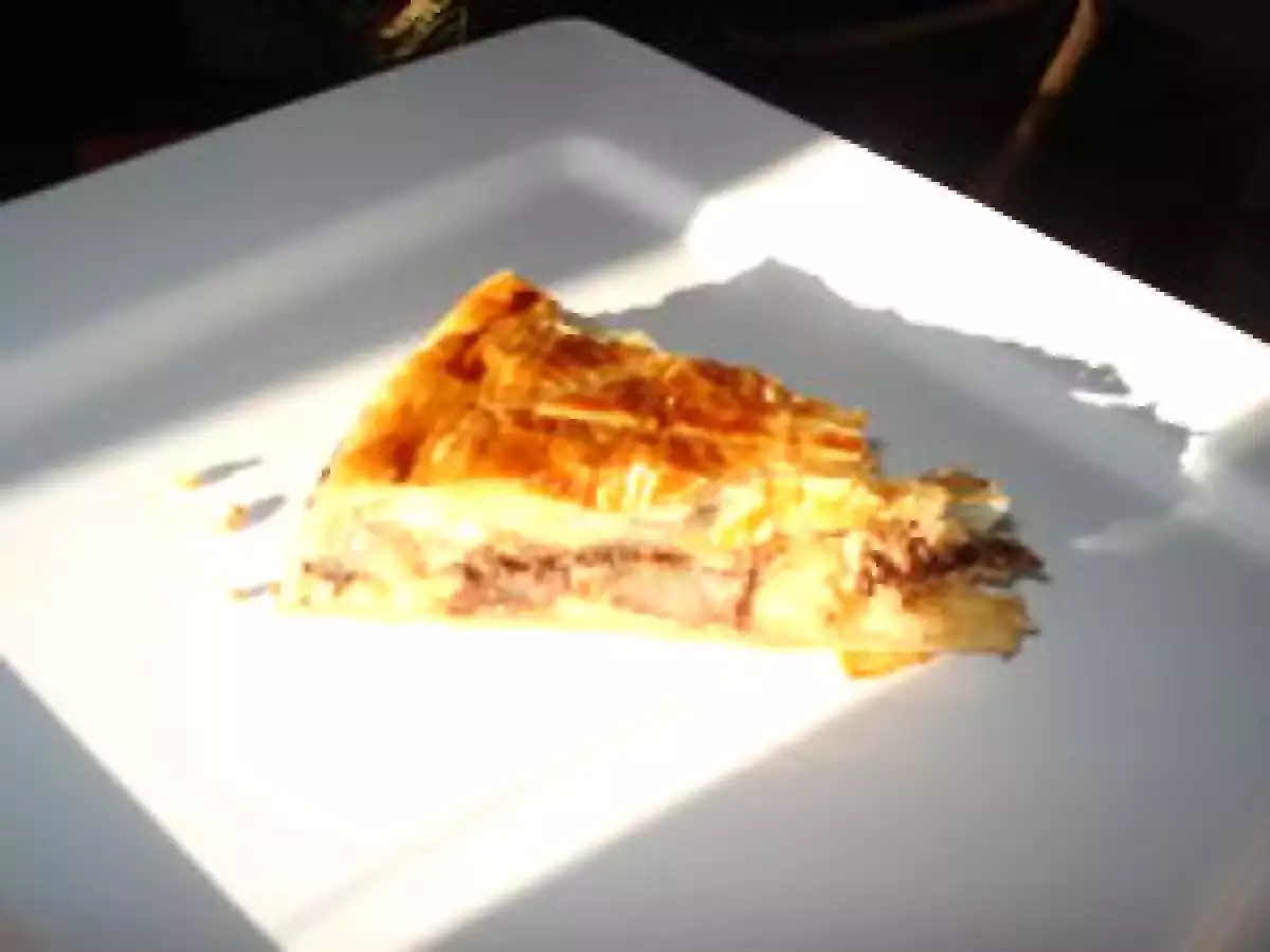 Galette Frangipane Poires et Chocolat fondu + pâte feuilletée inversée - photo 2