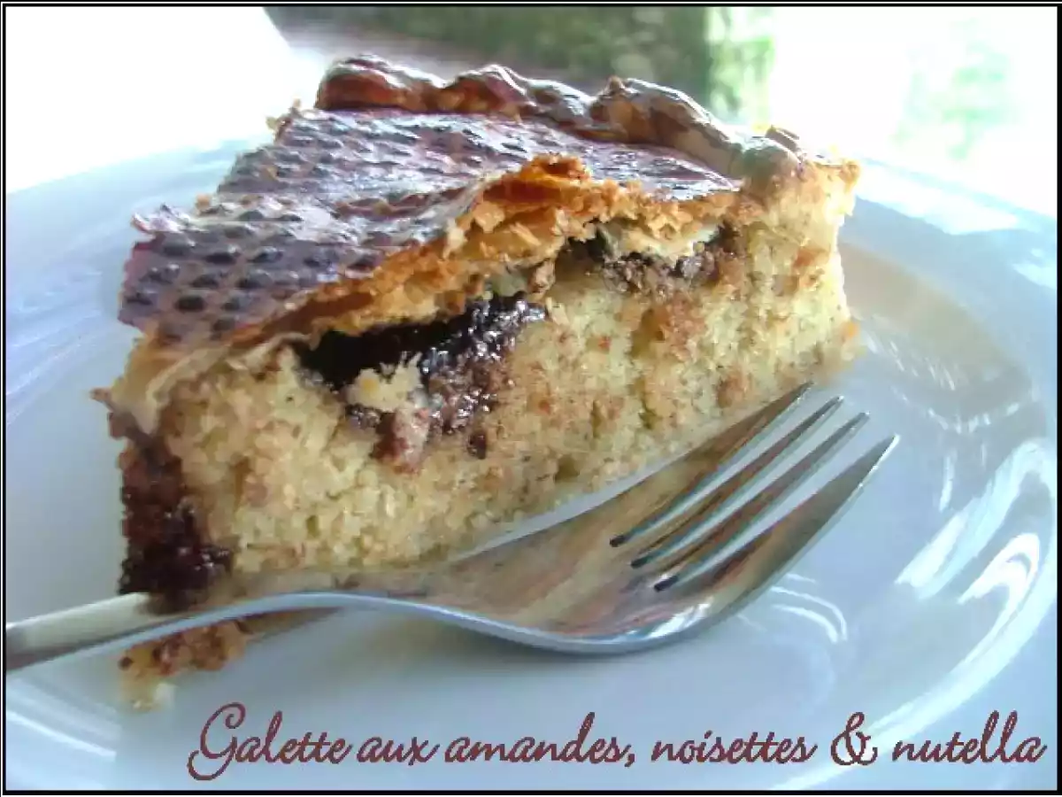 Galette gourmande aux amandes, noisettes & nutella