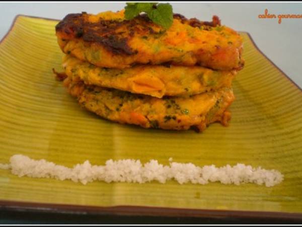 Galette indienne aux légumes et épice