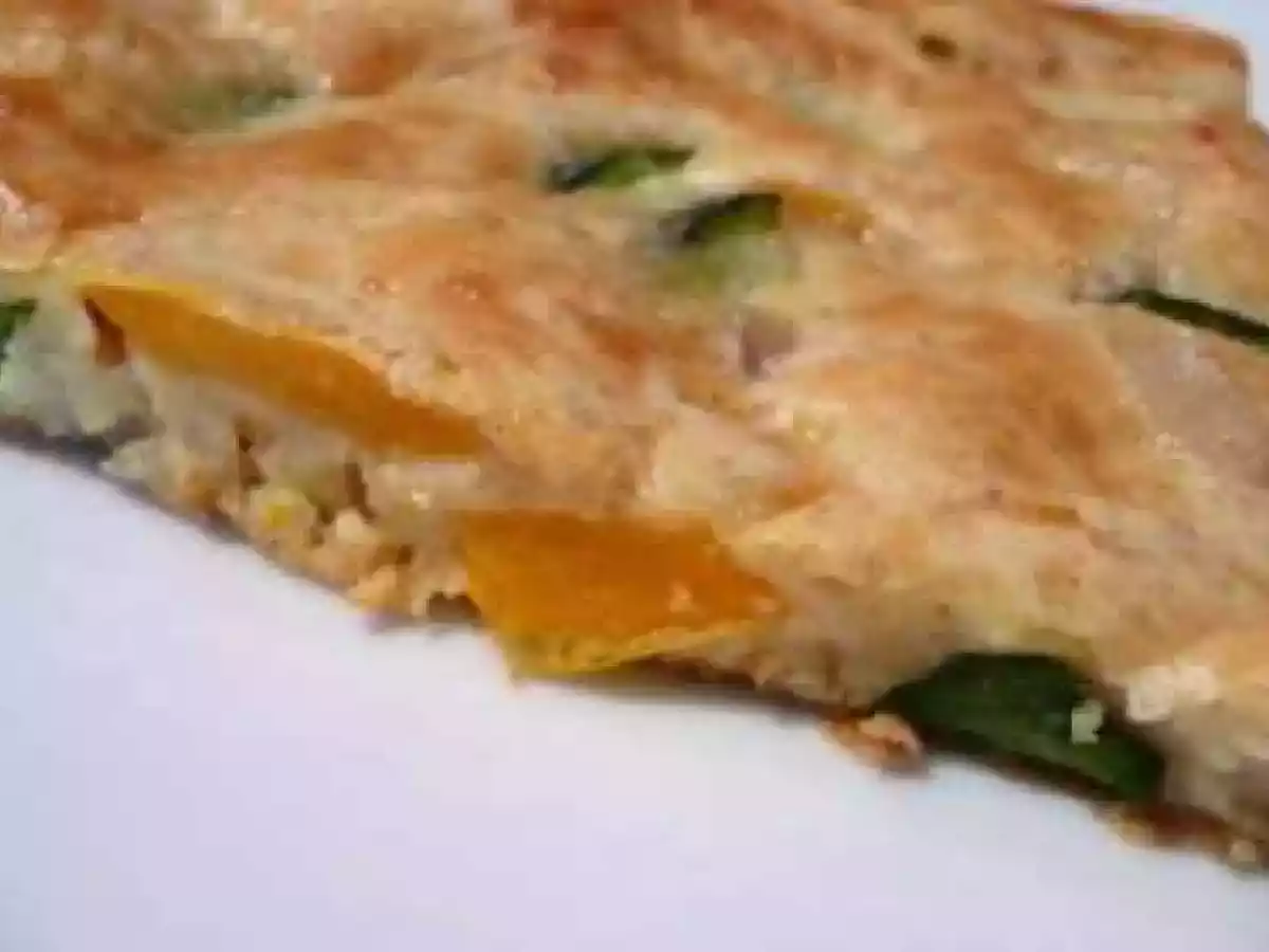 Galette légère courgette et poivron orange