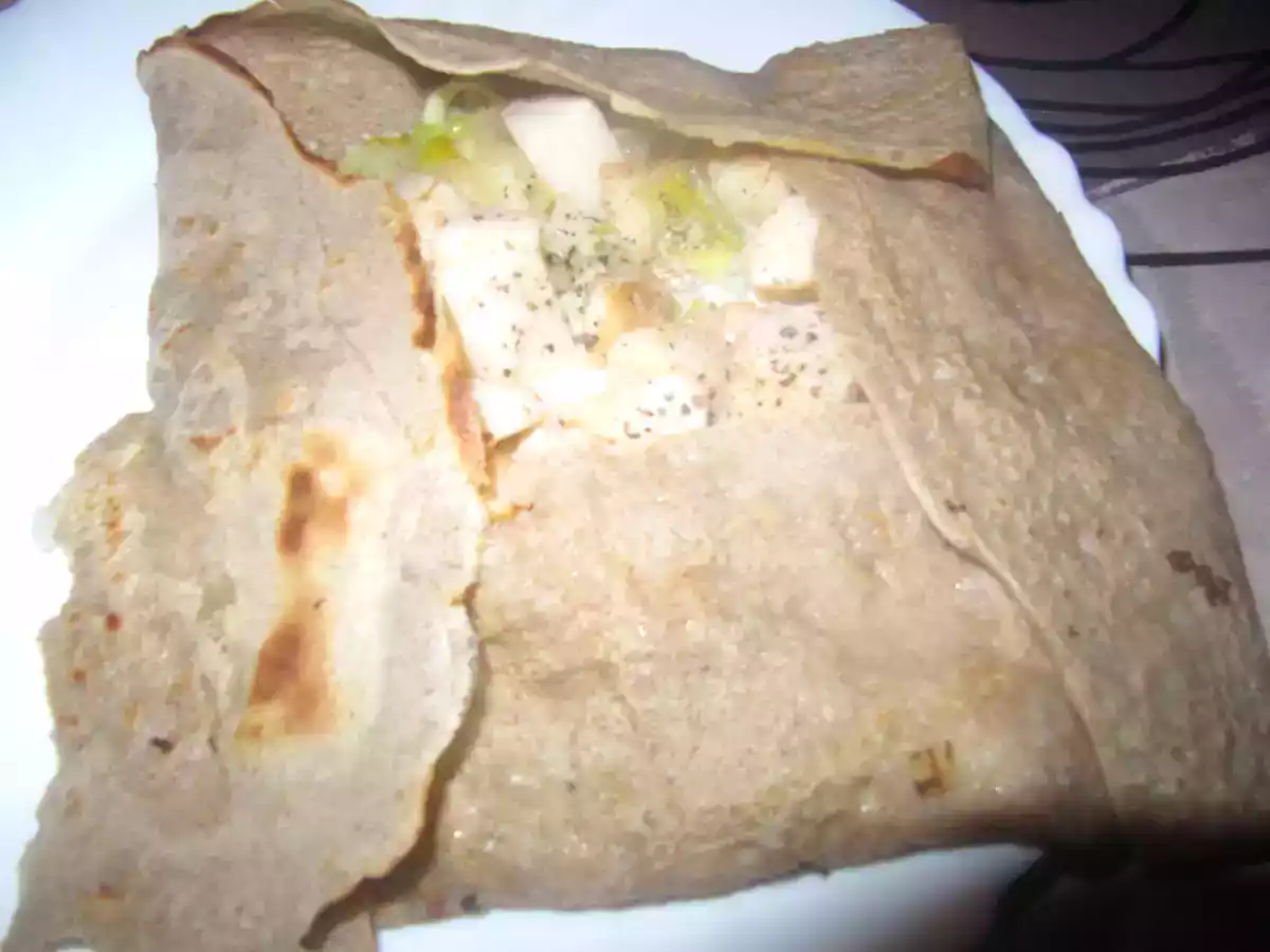 Galette poireau saint jacques