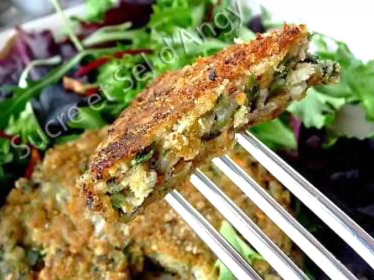 Galette végétale aux flocons d'avoine et d'azukis