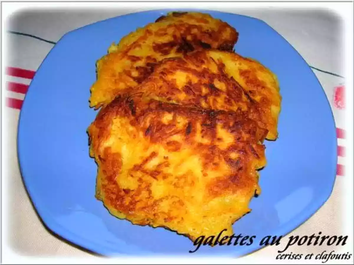 GALETTES AU POTIRON ( recette polonaise )