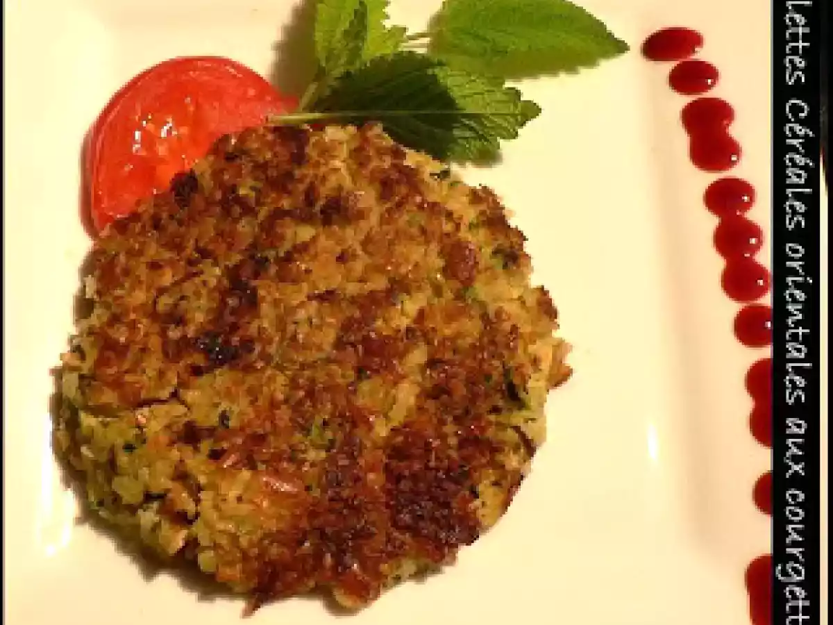 Galettes aux céréales et courgettes orientales