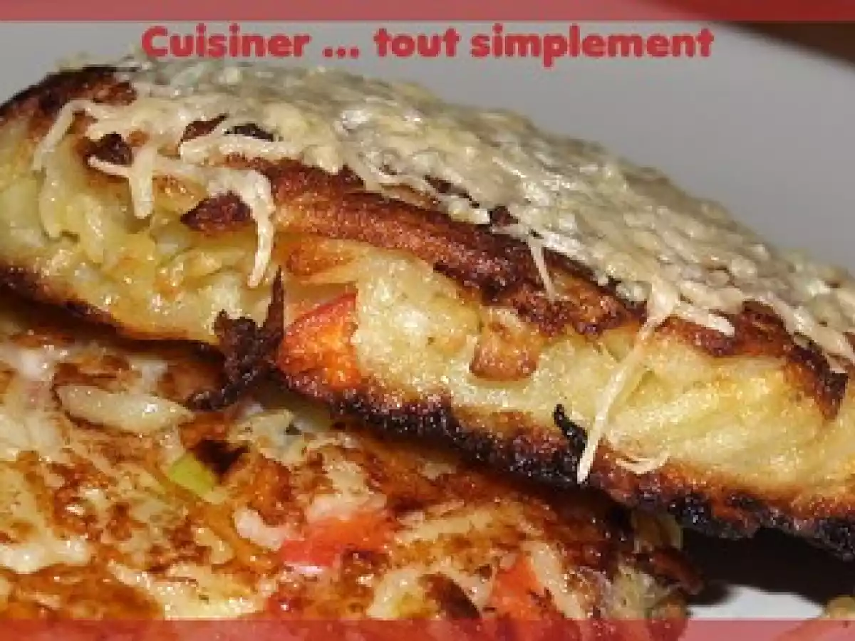 Galettes aux Pommes de Terre, Poivrons et Fromage