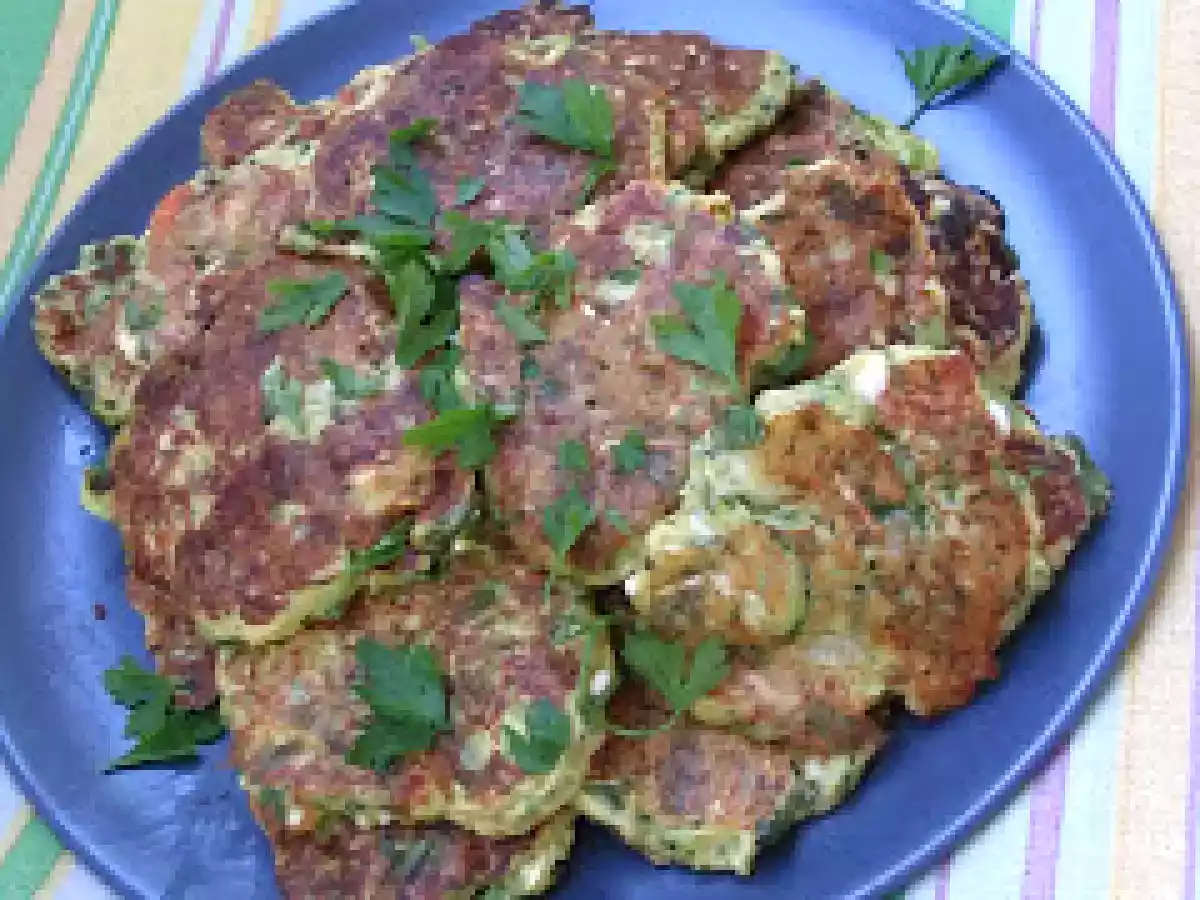 Galettes courgettes-feta de Nigella