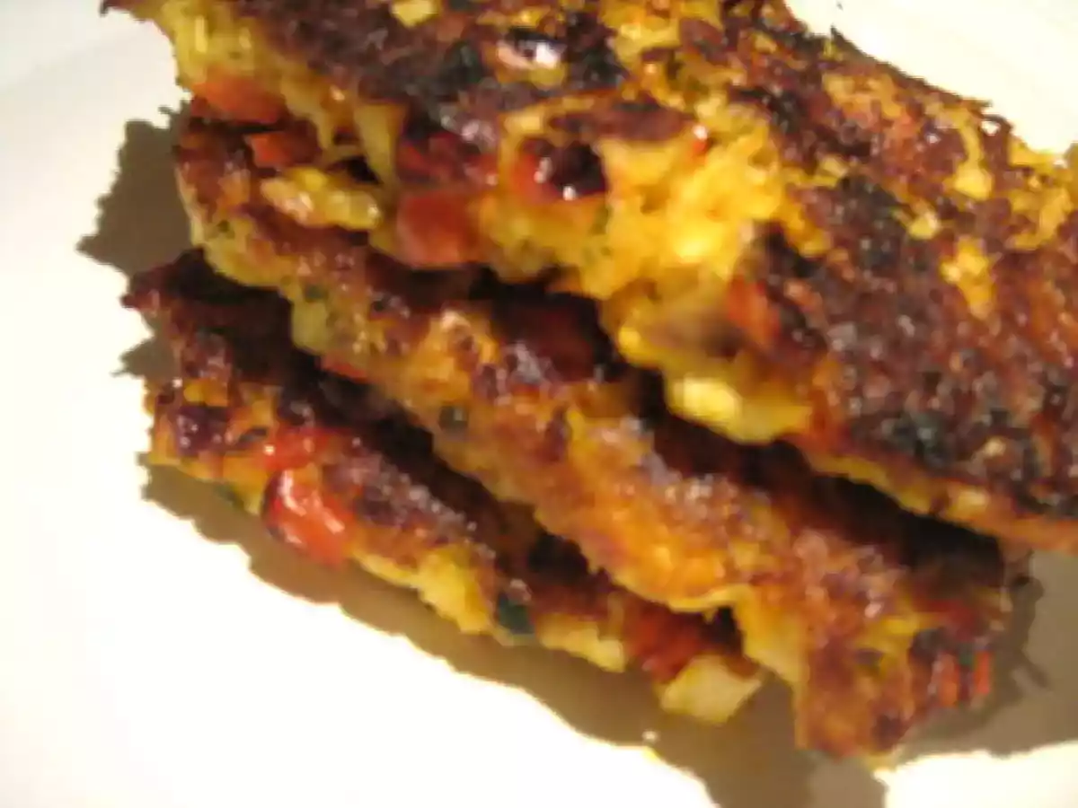 Galettes croustillantes aux légumes et au poulet