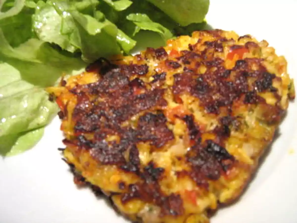 Galettes croustillantes aux légumes et au poulet - photo 2