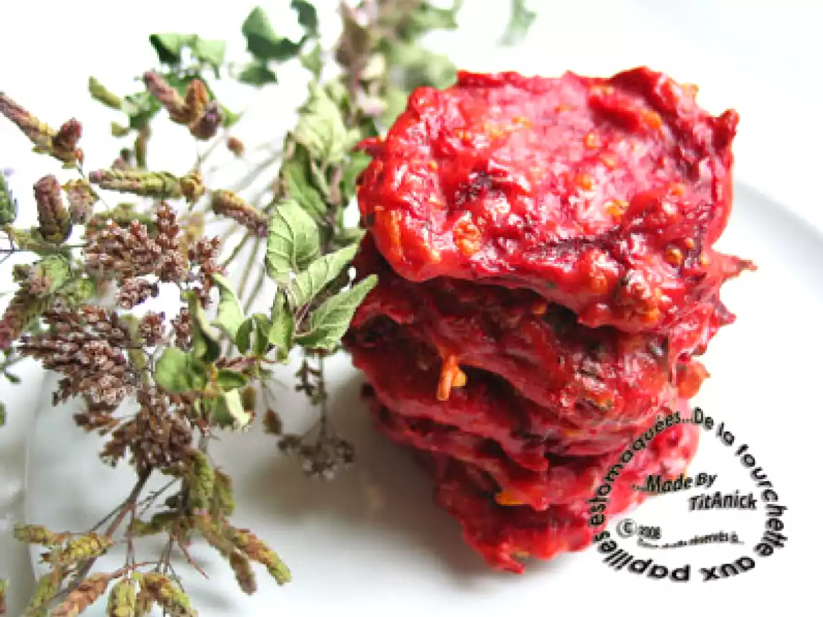 Galettes de betterave aux trois fromages et aux deux herbes