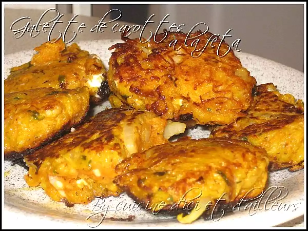 Galettes de carotte à la feta