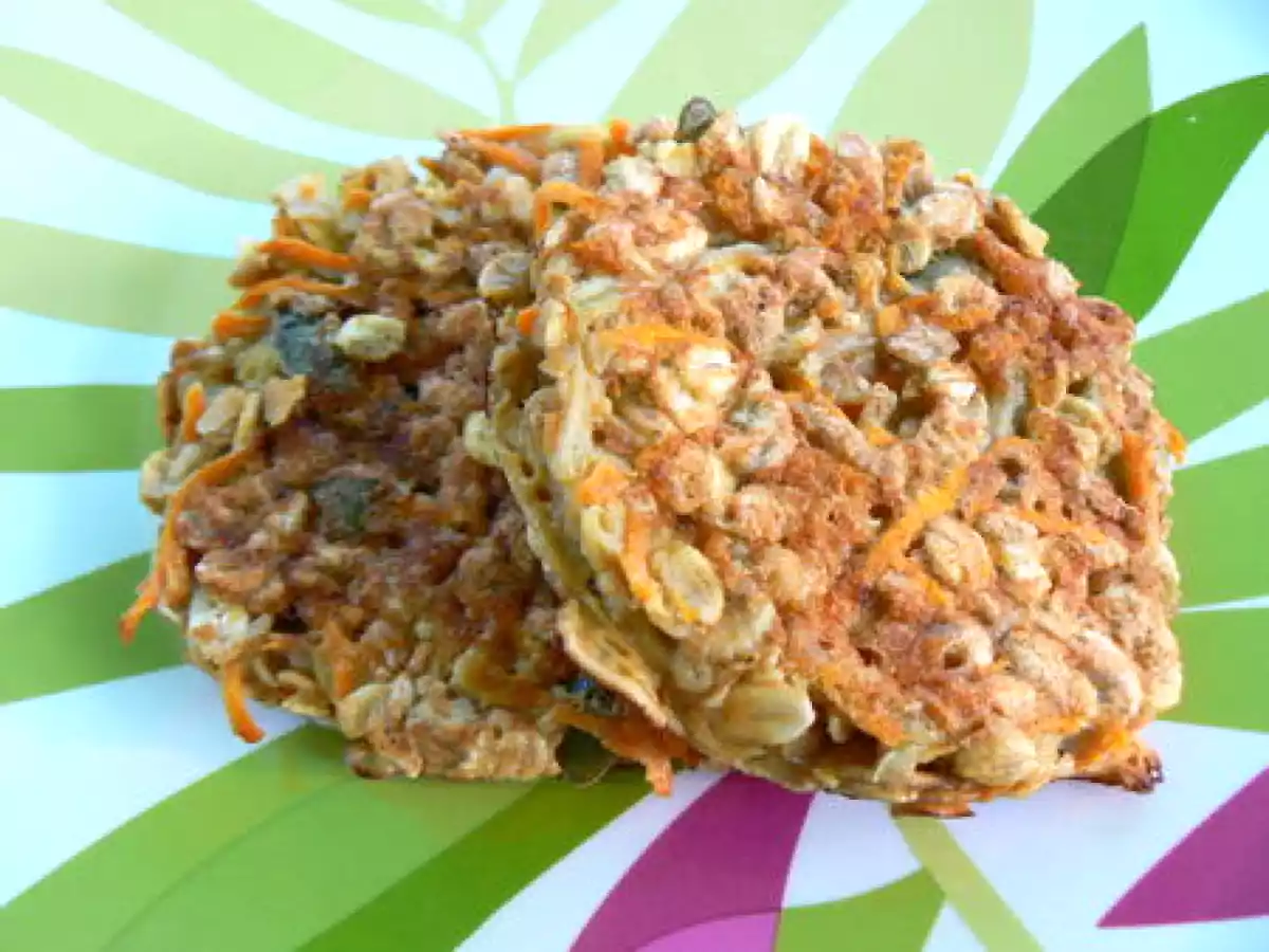 Galettes de céréales, carottes & cumin