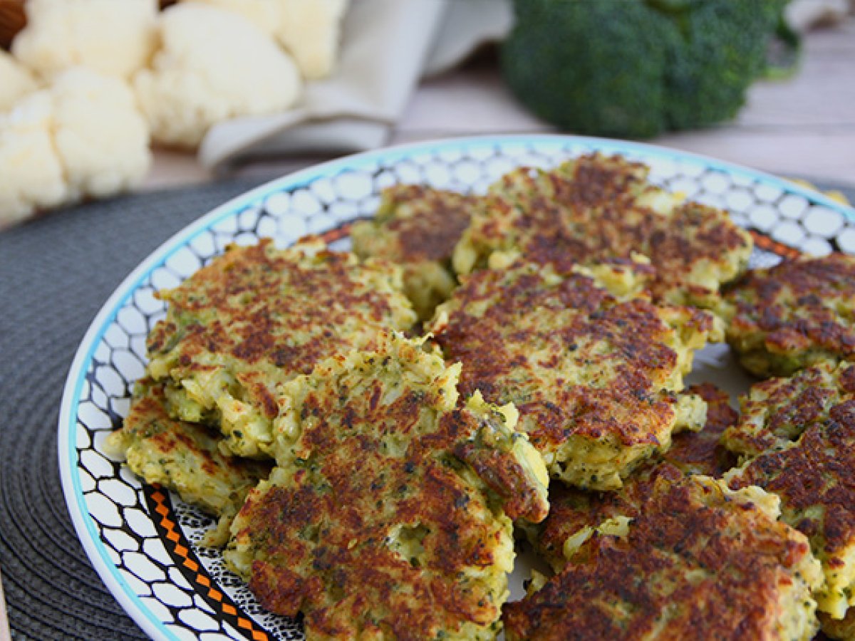 Recette de galettes curry chou-fleur et brocoli