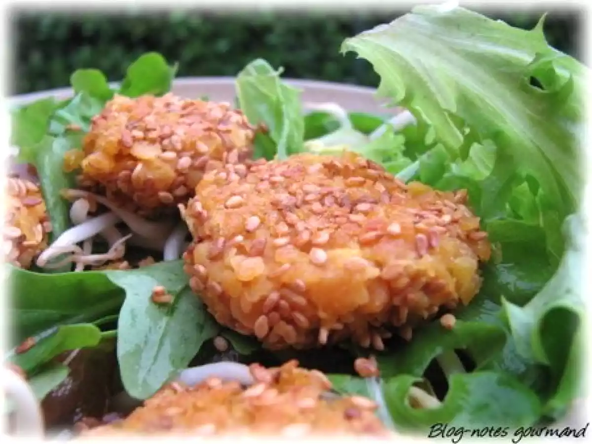 Galettes de lentilles corail