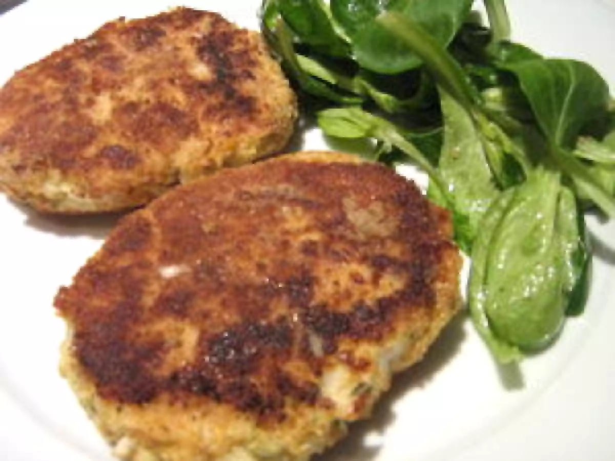 Galettes de poisson coriandre et curry