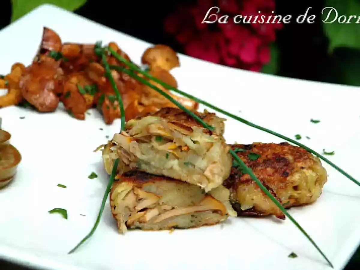 Galettes de pommes de terre aux girolles // Château de Tanlay - photo 2