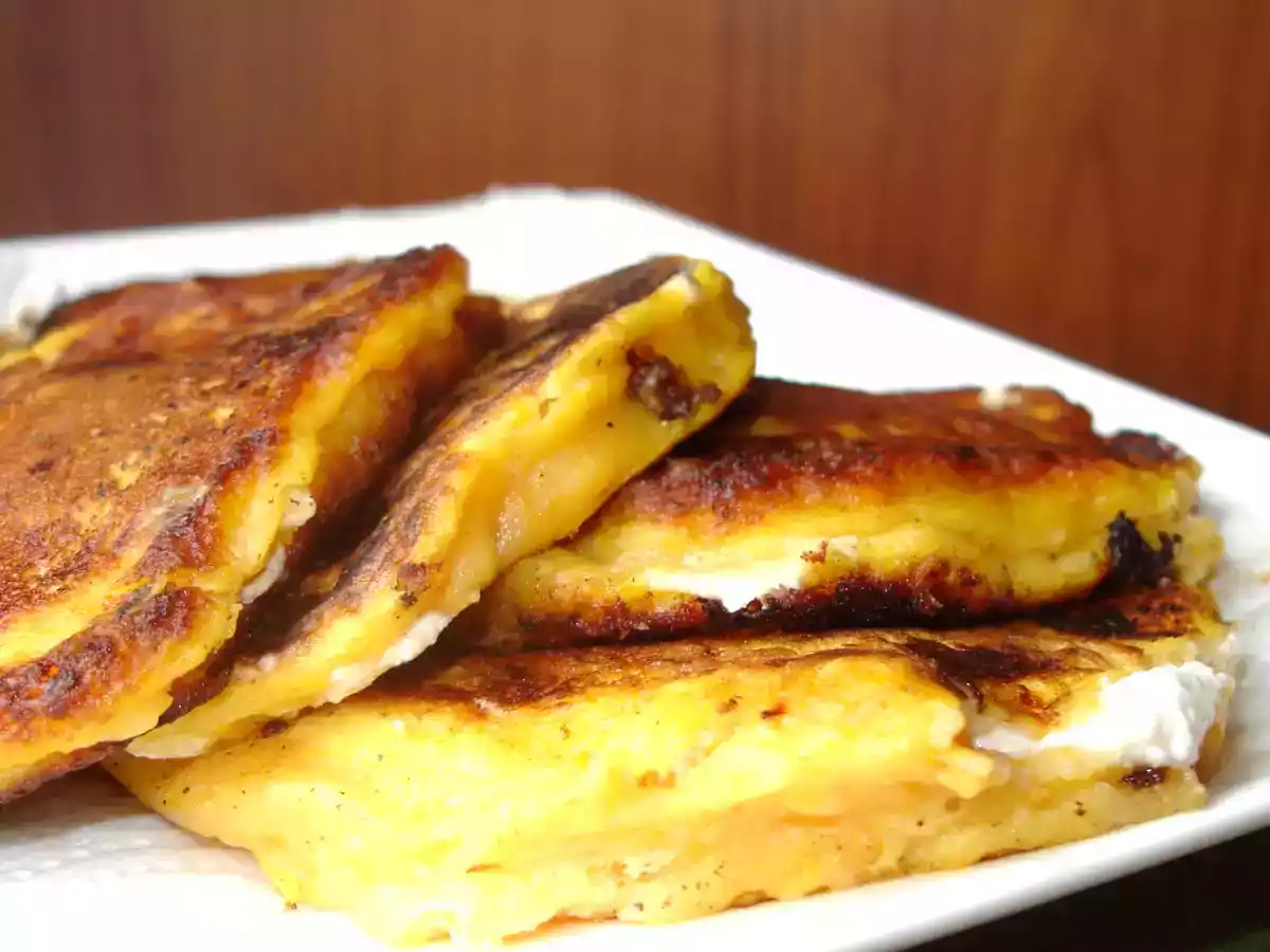 GALETTES DE POTIRON AU CHEVRE FRAIS