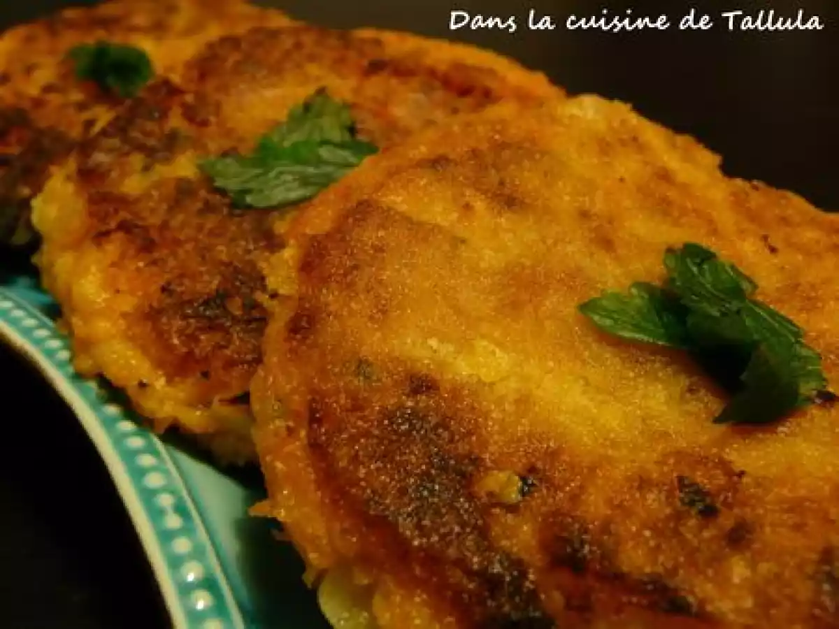 Galettes de potiron au parmesan