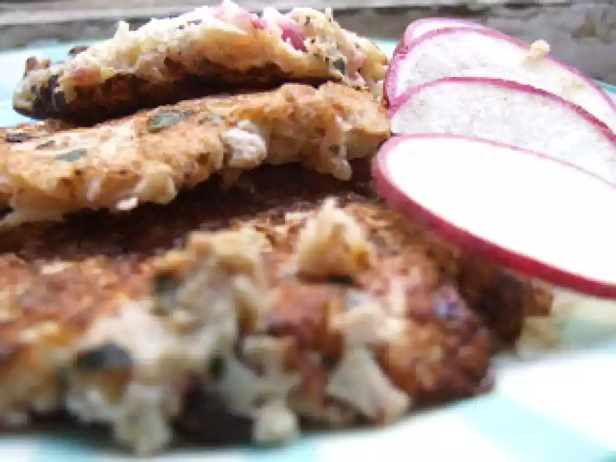 Galettes de radis au tofu et herbes fraîches inspirées de LS