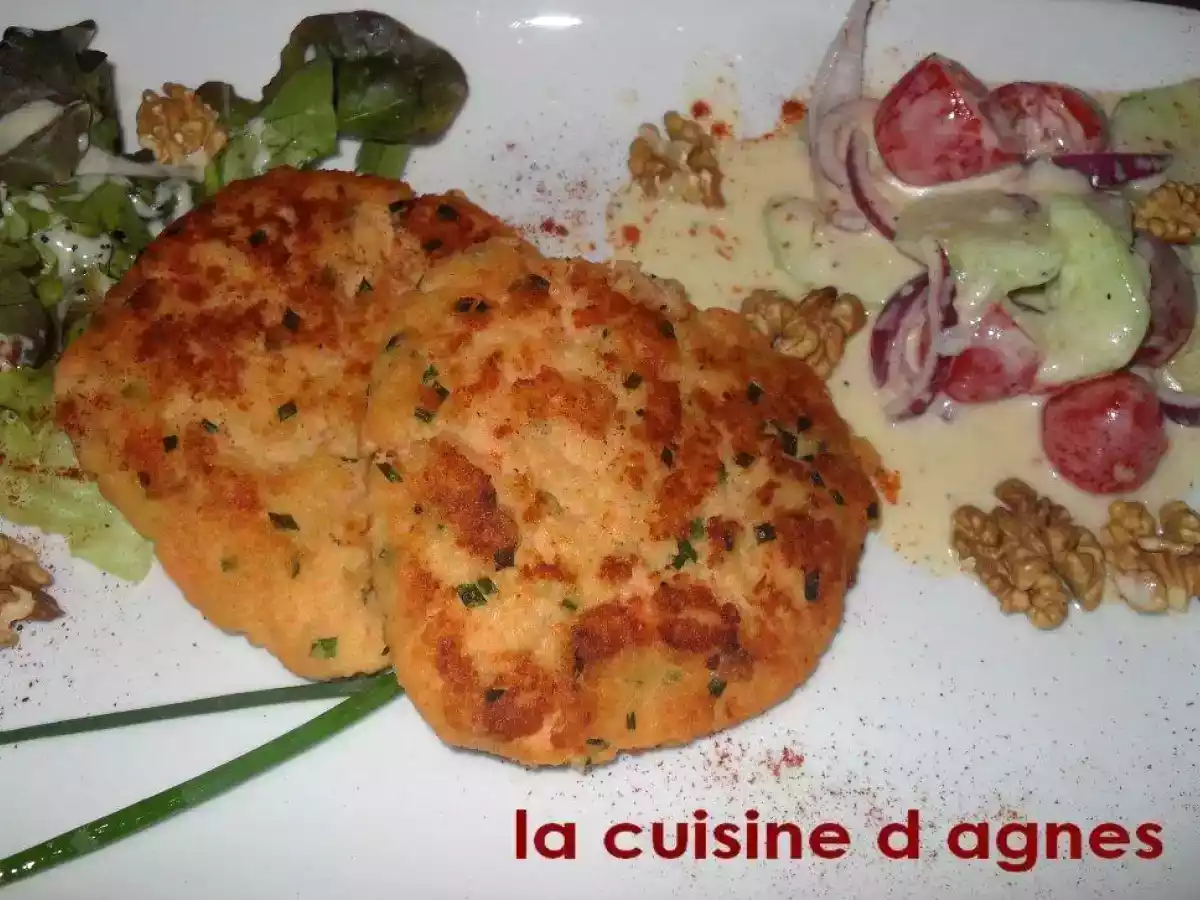 Galettes de saumon aux pommes de terre