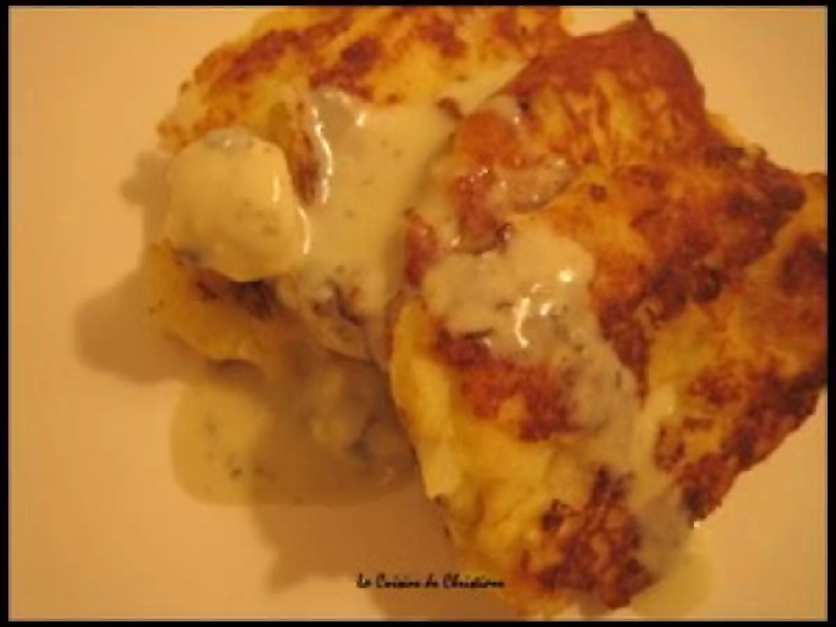 GALETTES MOELLEUSES DE POMMES DE TERRE, SAUCE AU ROQUEFORT - photo 2