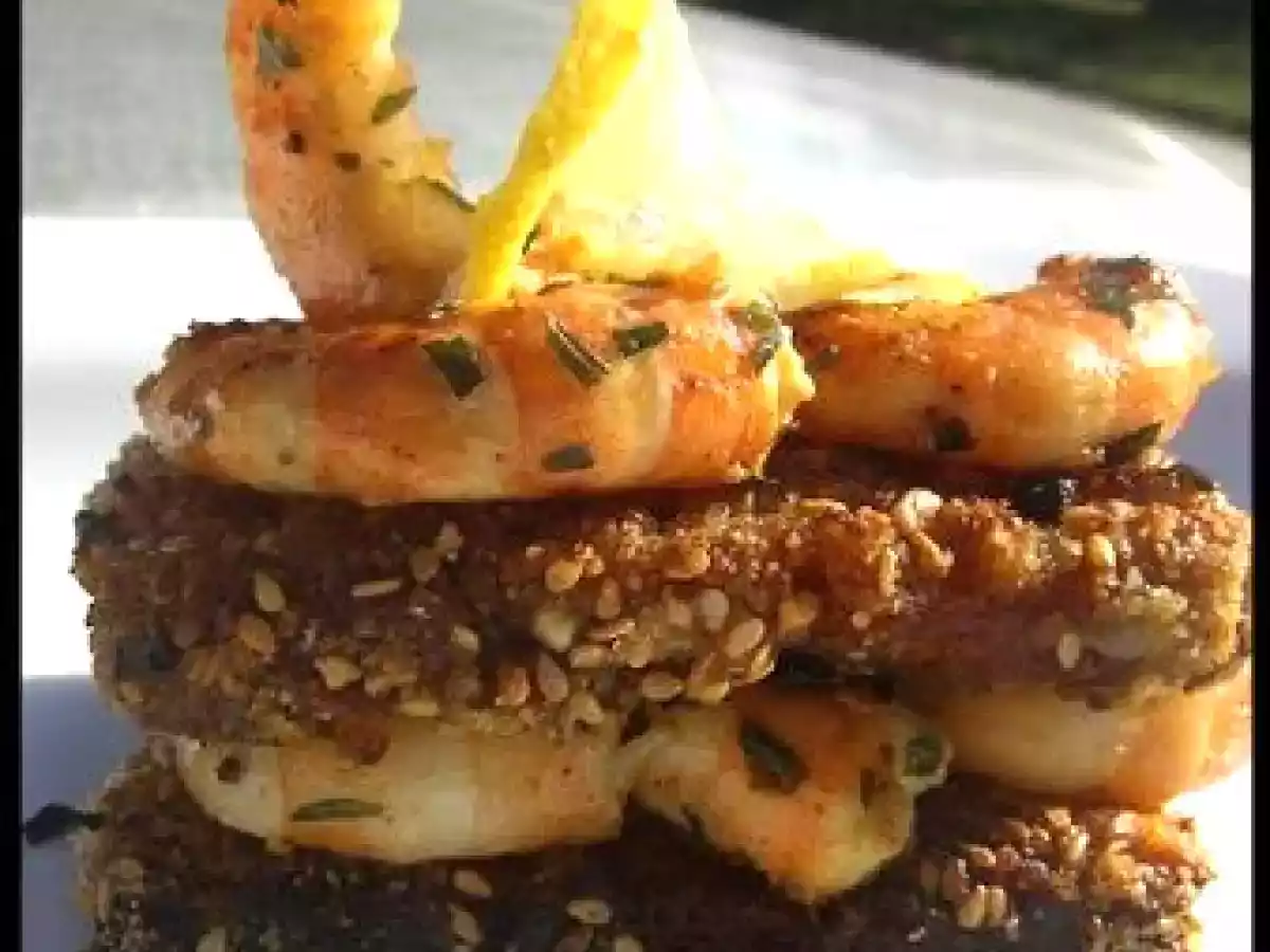 Gambas au pain d'épices Acidulé