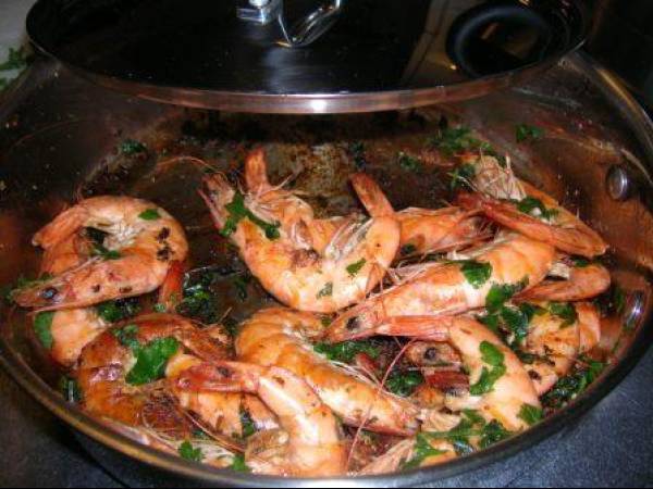 Gambas flambées