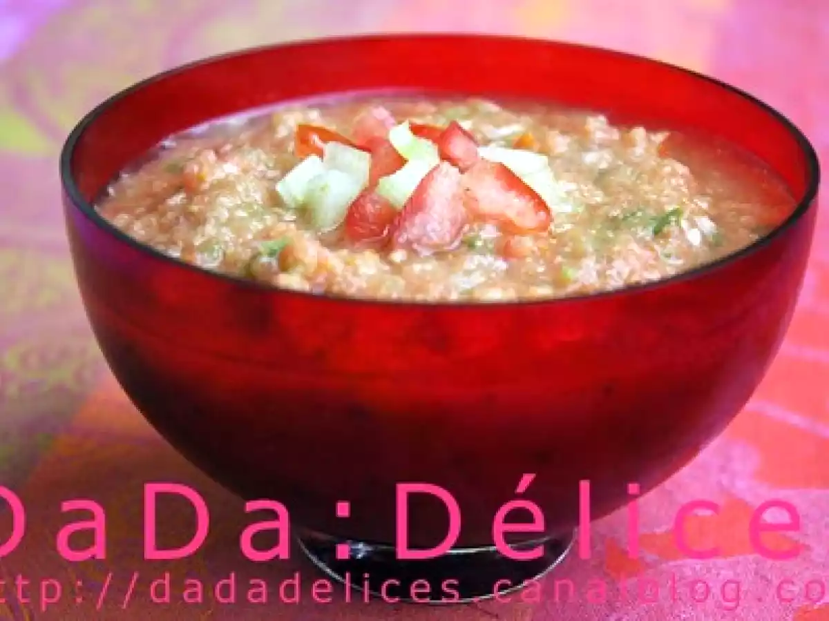 Gaspacho Andalou pour printemps plein de soleil