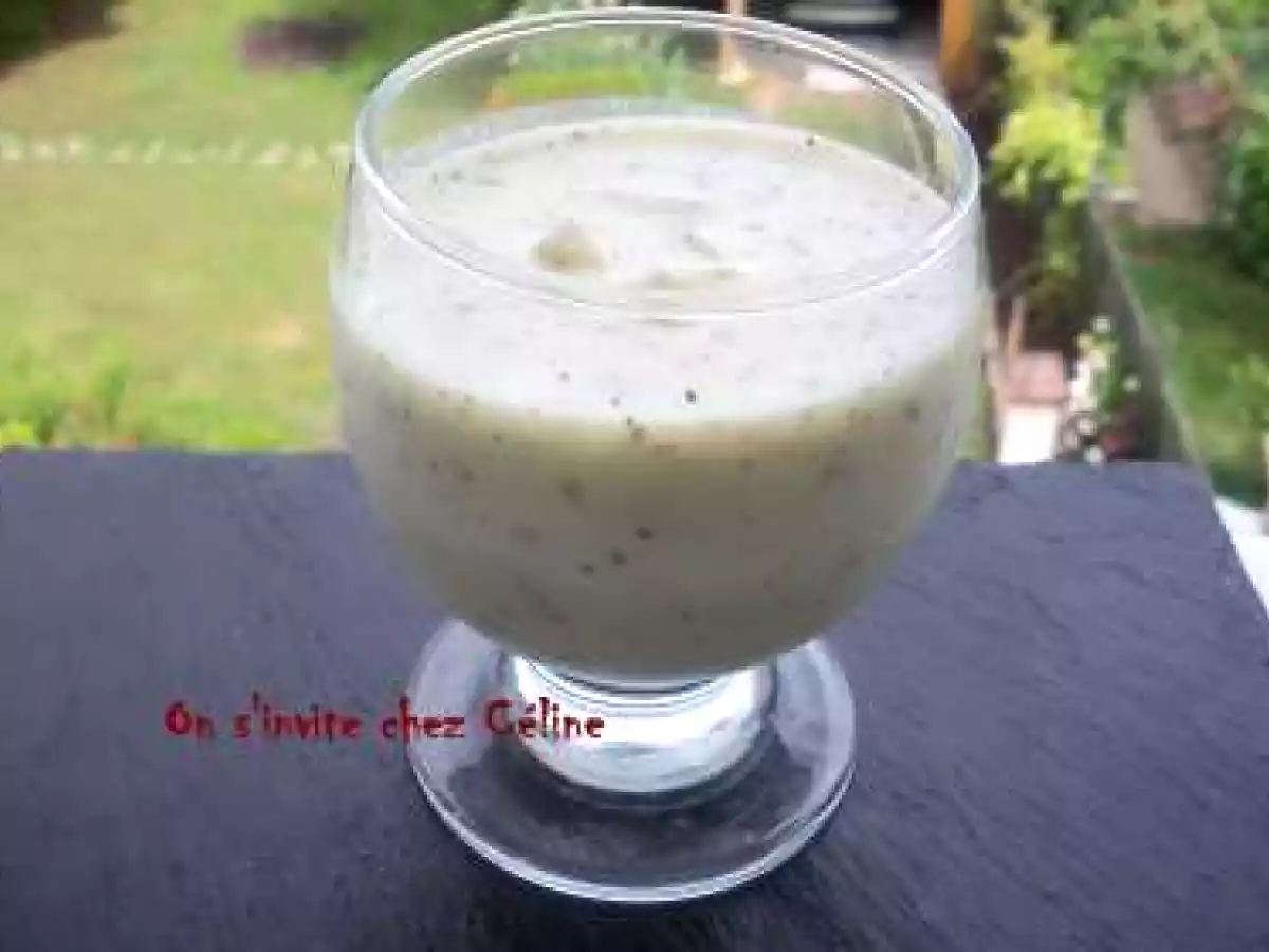 Gaspacho de concombre et basilic