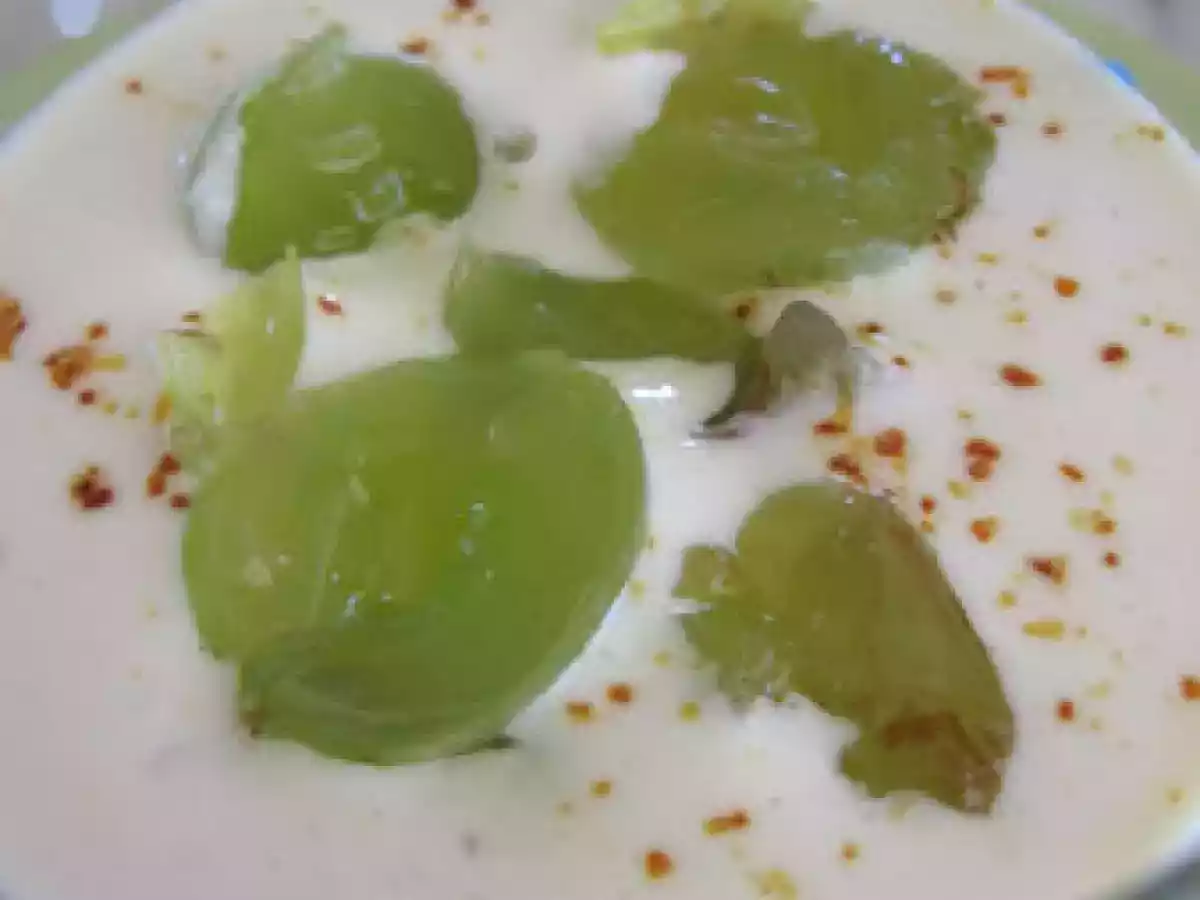 Gaspacho de Malaga : tout blanc