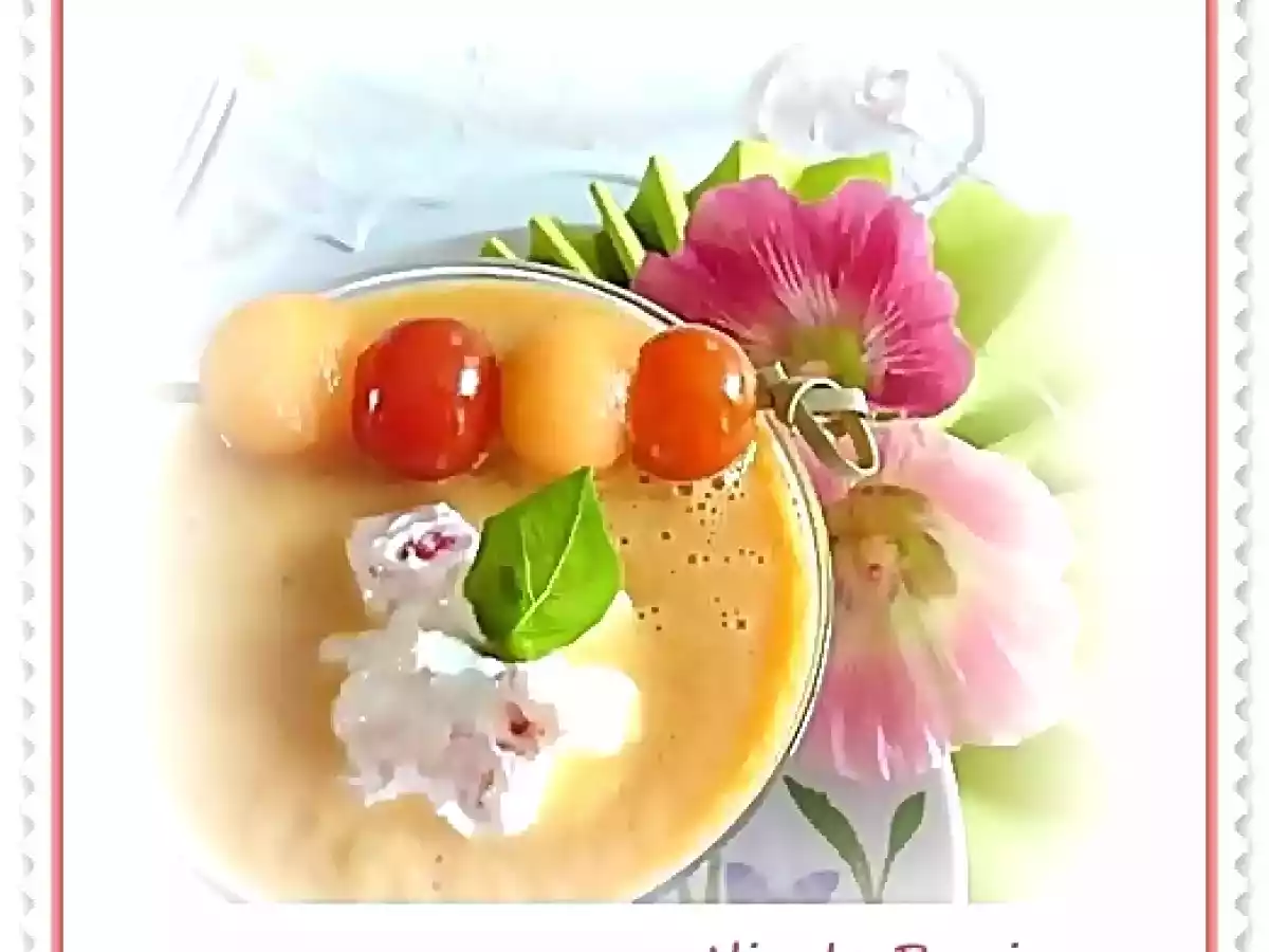 gaspacho de melon au chèvre frais - photo 2