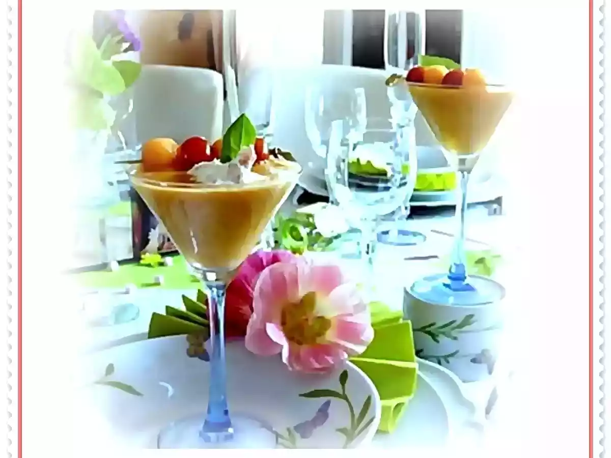 gaspacho de melon au chèvre frais - photo 3