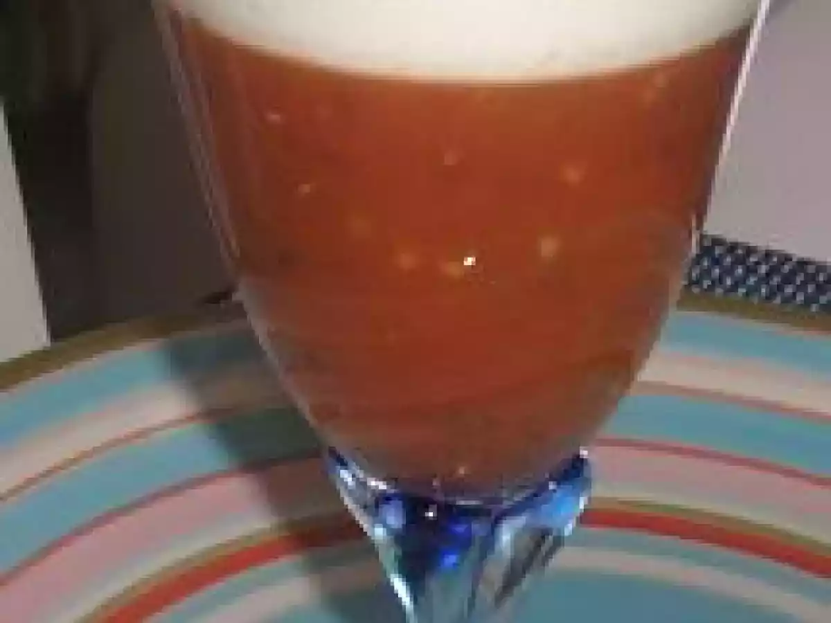 Gaspacho de tomate et son espuma de chèvre au miel - photo 2