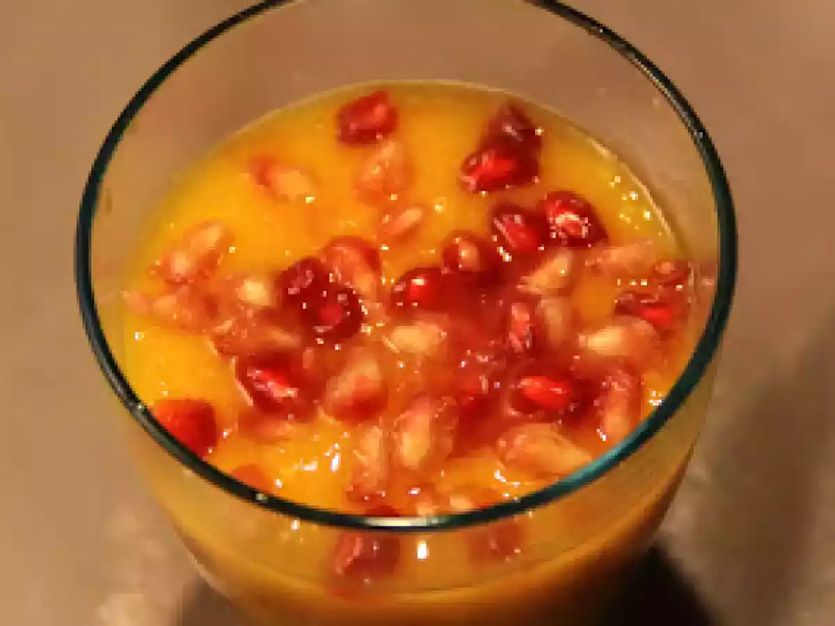 Gaspacho mangue et grenade