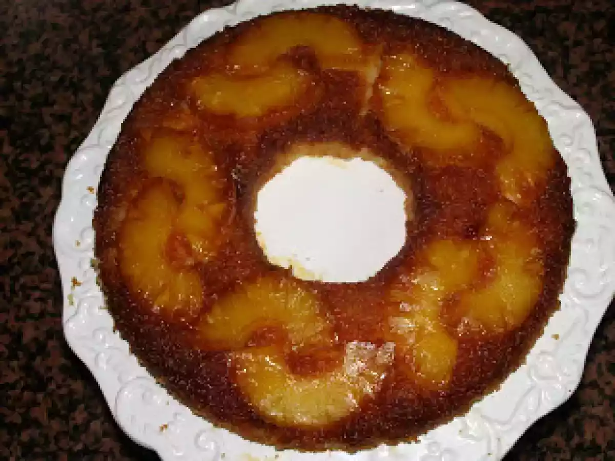 Gateau à l'ananas façon tatin