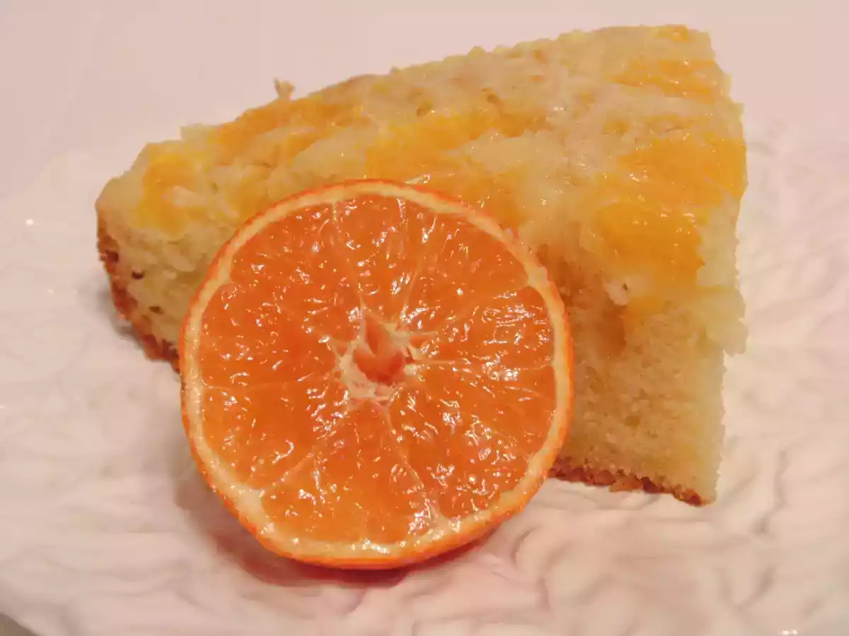 Gateau a l'huile d'olive et aux clémentines