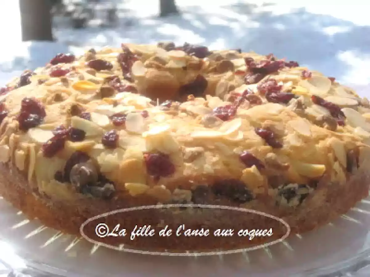 GÂTEAU À L'ORANGE, AMANDES, CANNEBERGES ET CHOCOLAT BLANC - photo 2