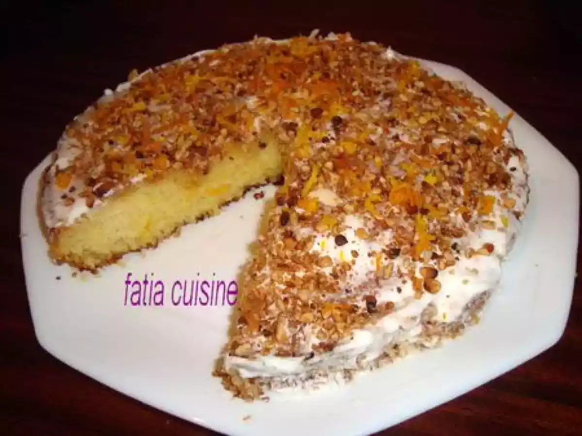 GATEAU A L'ORANGE ET A LA CREME