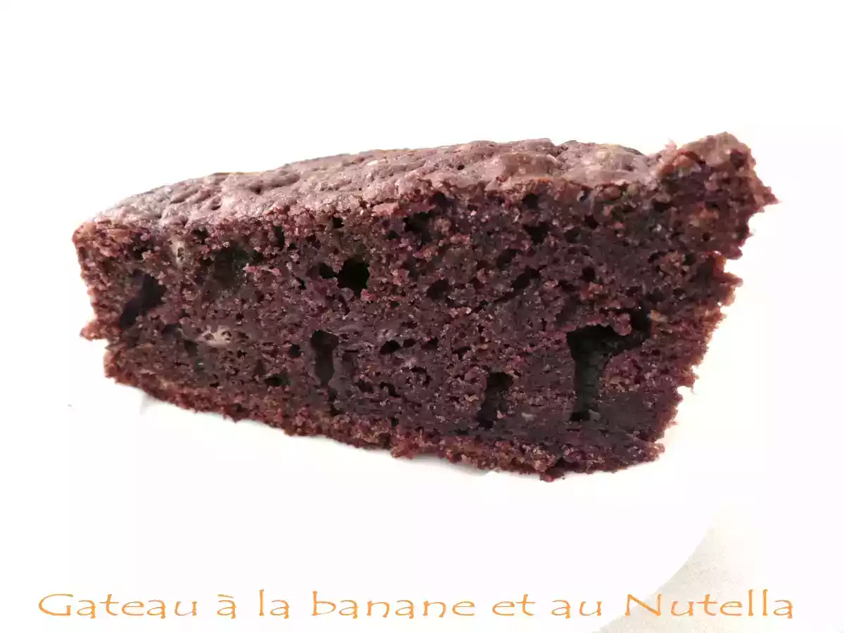 Gateau à la banane et au Nutella
