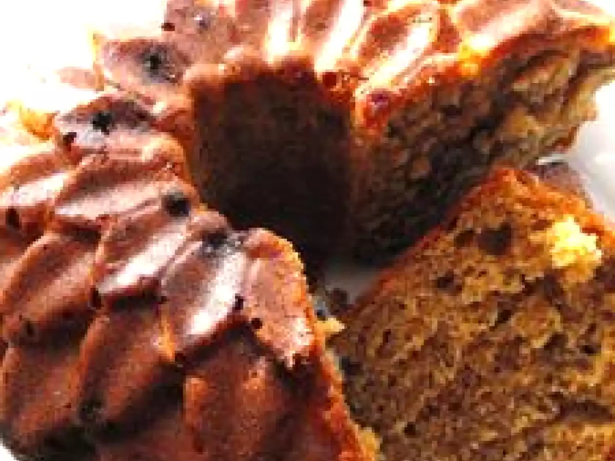 Gâteau à la cassonade cuivrée et au gingembre.