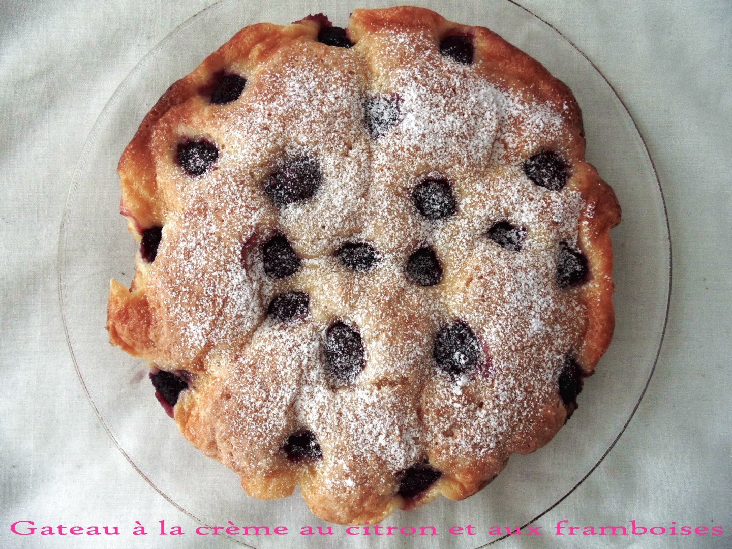 Gateau A La Creme Au Citron Et Aux Framboises Recette Ptitchef