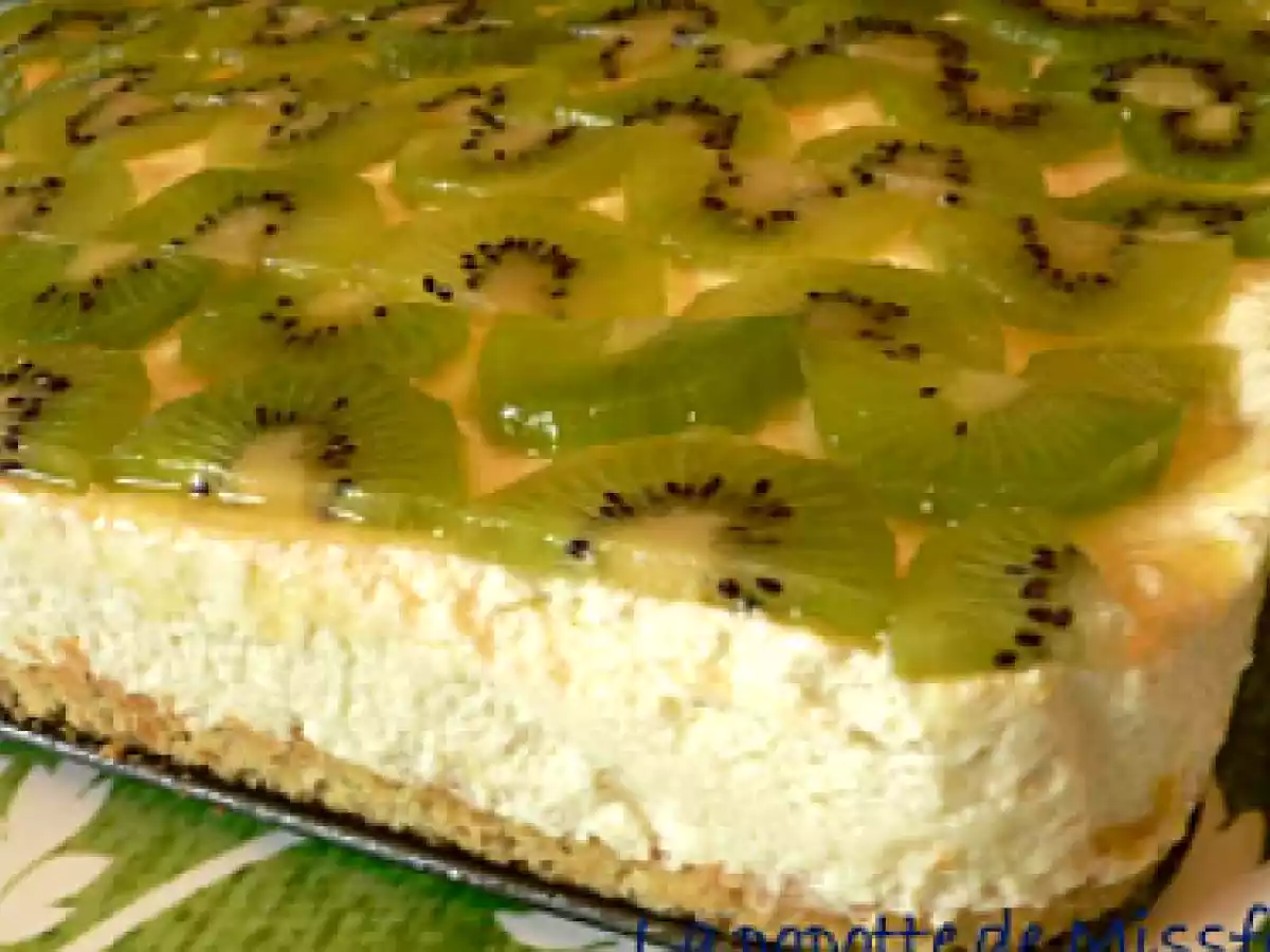 Gateau à la mousse de chocolat blanc