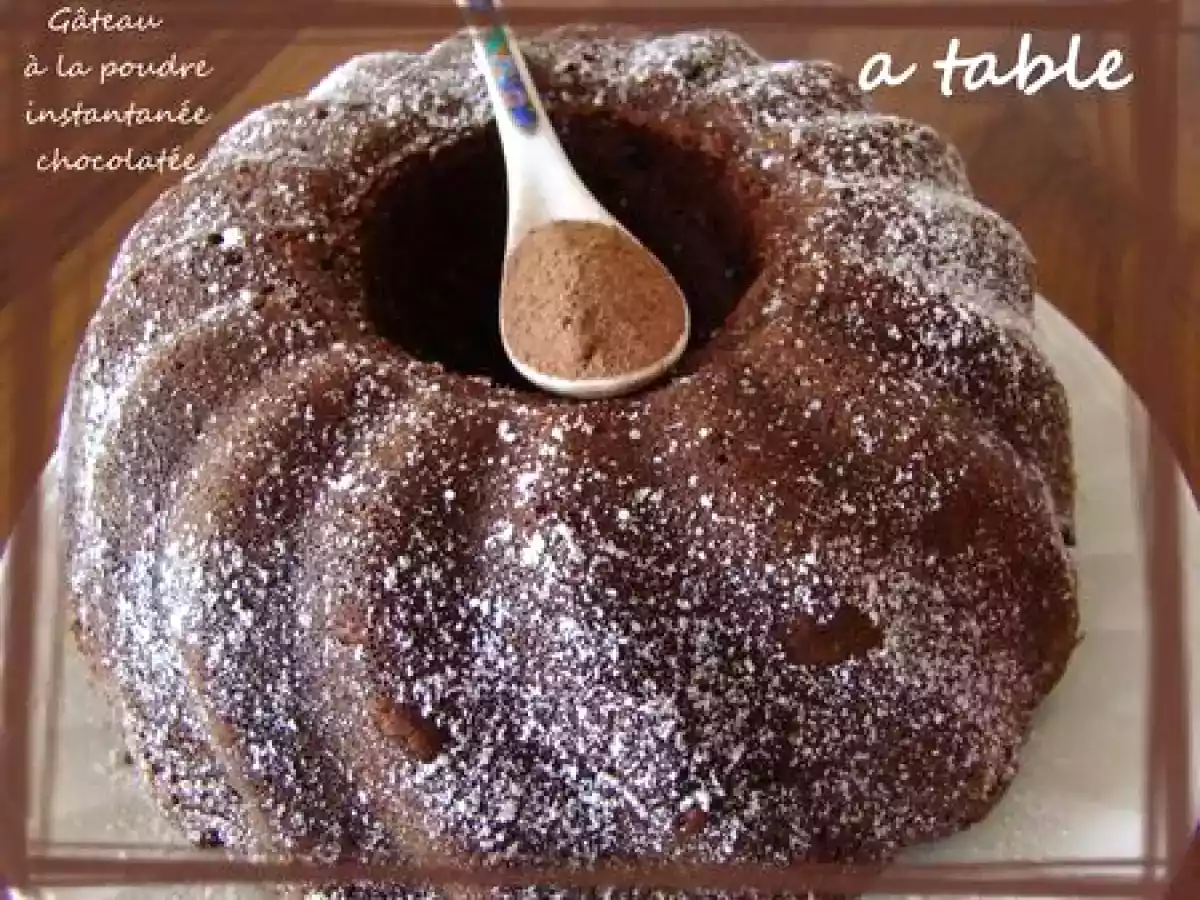 GATEAU A LA POUDRE INSTANTANEE CHOCOLATEE - photo 2