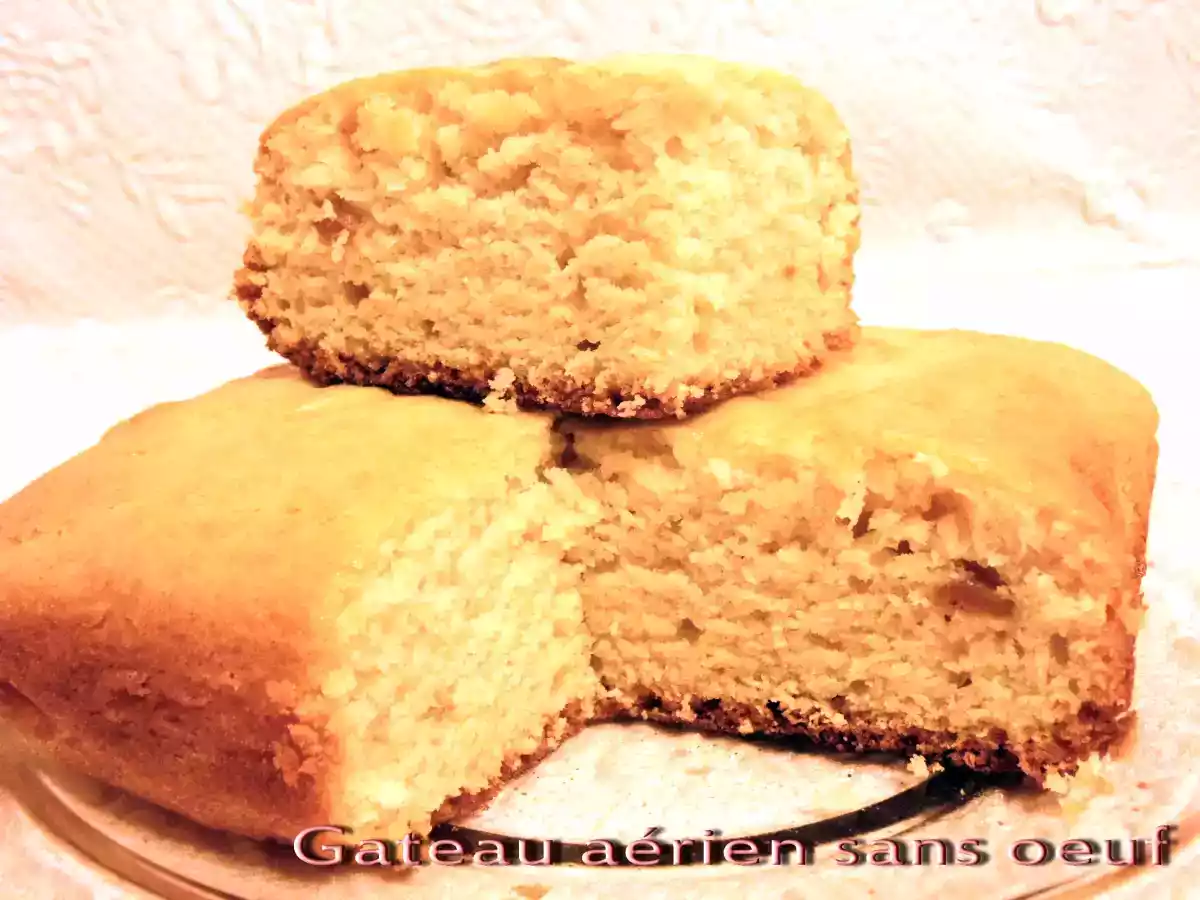 Gâteau aérien sans oeuf