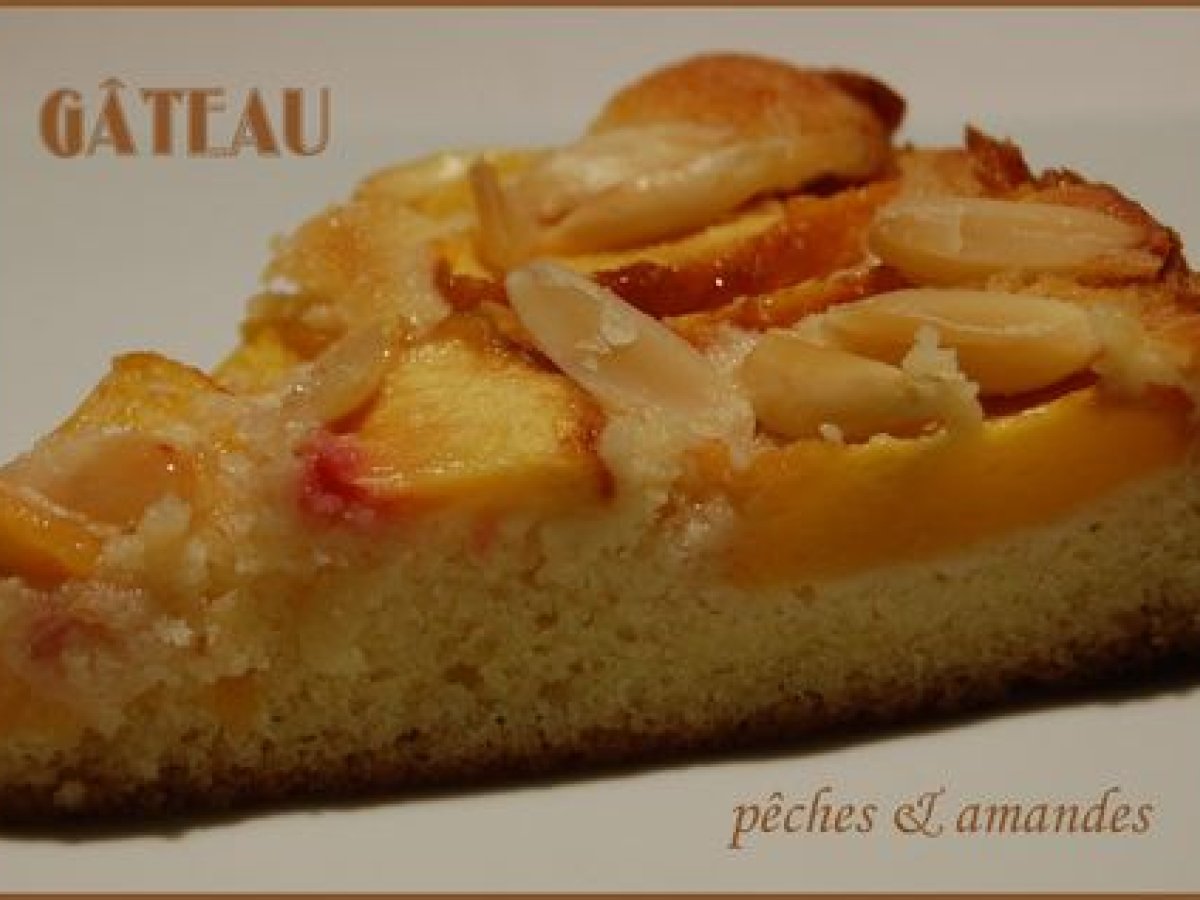 Gateau Amandes Et Peches Sans Gluten Et Sans Lactose Recette Ptitchef