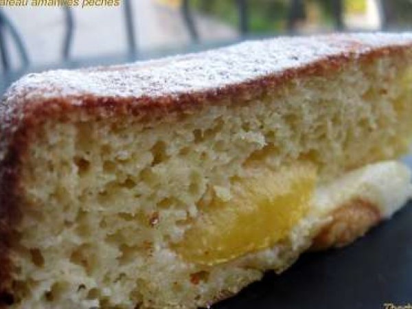 Gateau Amandes Peches Recette Ptitchef