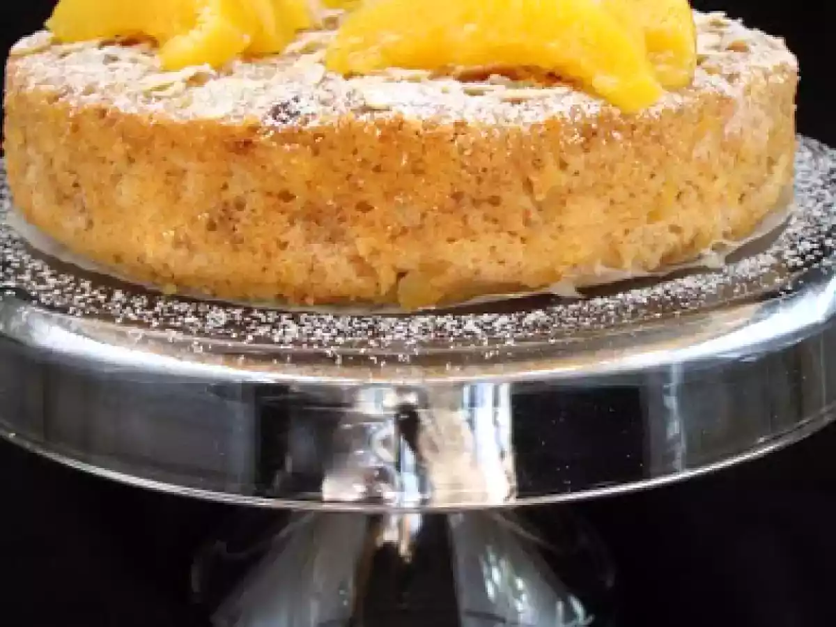 GÂTEAU AMARETTI AUX PÊCHES