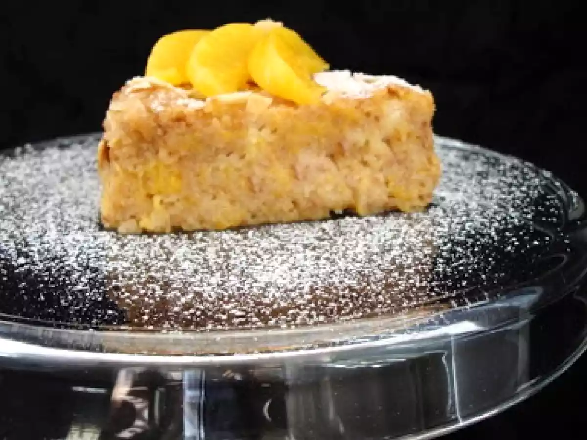 GÂTEAU AMARETTI AUX PÊCHES - photo 3