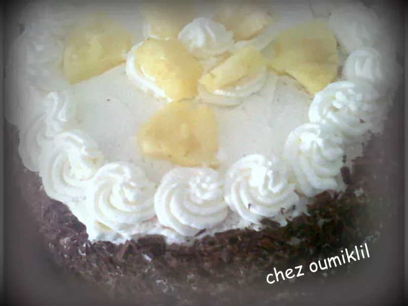 Gâteau anans et crème mousseline, photo 1